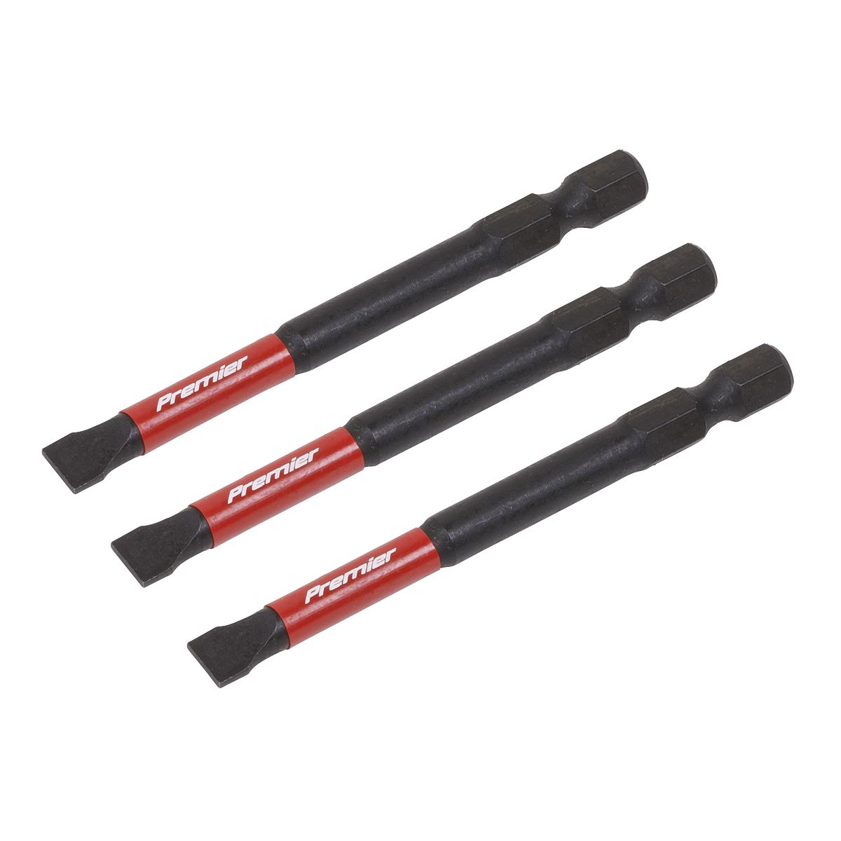 Sealey AK8253 Premier Slotted Impact Power Tool Bits 6.5 x 75mm 3pc - additional view 6