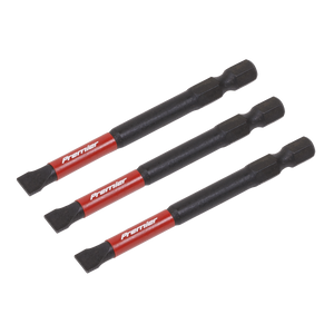 Sealey AK8253 Premier Slotted Impact Power Tool Bits 6.5 x 75mm 3pc - additional view 6