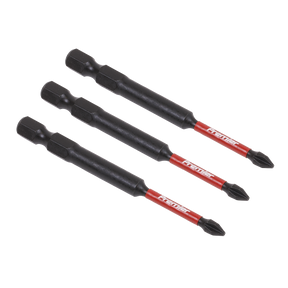 Sealey AK8254 Premier Phillips Impact Power Tool Bits #1 x 75mm 3pc