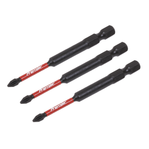 Sealey AK8254 Premier Phillips Impact Power Tool Bits #1 x 75mm 3pc - additional view 3