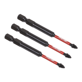 Sealey AK8257 Premier Pozi Impact Power Tool Bits #1 x 75mm 3pc