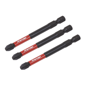 Sealey AK8259 Premier Pozi Impact Power Tool Bits #3 x 75mm 3pc - additional view 2