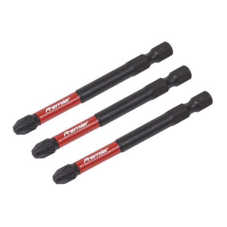 Sealey AK8259 Premier Pozi Impact Power Tool Bits #3 x 75mm 3pc - additional view 2