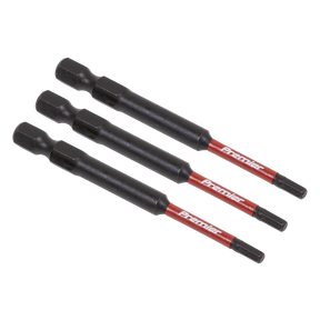 Sealey AK8261 Premier Hex Impact Power Tool Bits 3 x 75mm 3pc