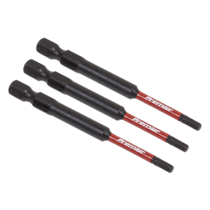 Sealey AK8261 Premier Hex Impact Power Tool Bits 3 x 75mm 3pc