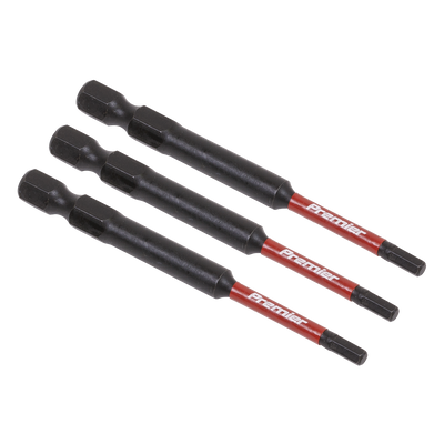 Sealey AK8261 Premier Hex Impact Power Tool Bits 3 x 75mm 3pc