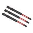 Sealey AK8262 Premier Hex Impact Power Tool Bits 4 x 75mm 3pc