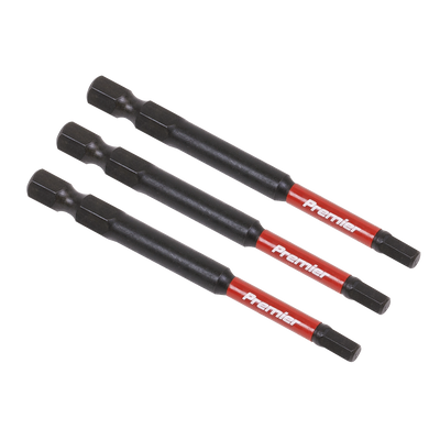 Sealey AK8262 Premier Hex Impact Power Tool Bits 4 x 75mm 3pc