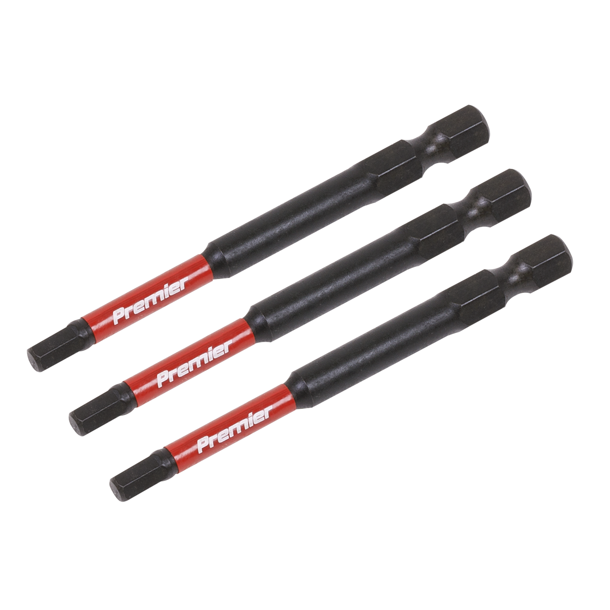 Sealey AK8262 Premier Hex Impact Power Tool Bits 4 x 75mm 3pc - additional view 3