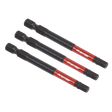 Sealey AK8263 Premier Hex Impact Power Tool Bits 5 x 75mm 3pc