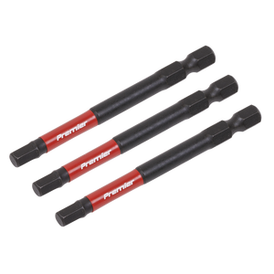 Sealey AK8263 Premier Hex Impact Power Tool Bits 5 x 75mm 3pc - additional view 2