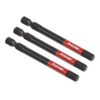 Sealey AK8264 Premier Hex Impact Power Tool Bits 6 x 75mm 3pc