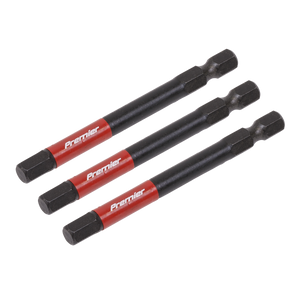 Sealey AK8264 Premier Hex Impact Power Tool Bits 6 x 75mm 3pc - additional view 2