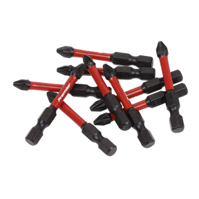 Sealey AK8275 Premier Pozi Impact Power Tool Bits #2 x 50mm 10pc