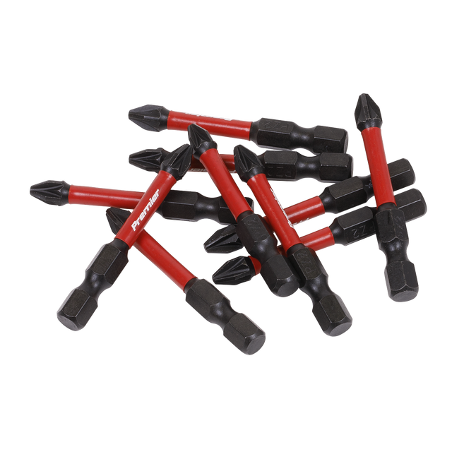 Sealey AK8275 Premier Pozi Impact Power Tool Bits #2 x 50mm 10pc