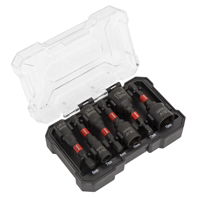 Sealey AK8287 Premier Impact Grade Nut Driver Set 6pc