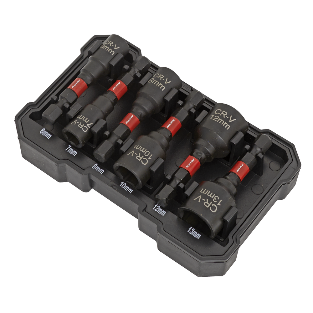 Sealey AK8287 Premier Impact Grade Nut Driver Set 6pc - additional view 3