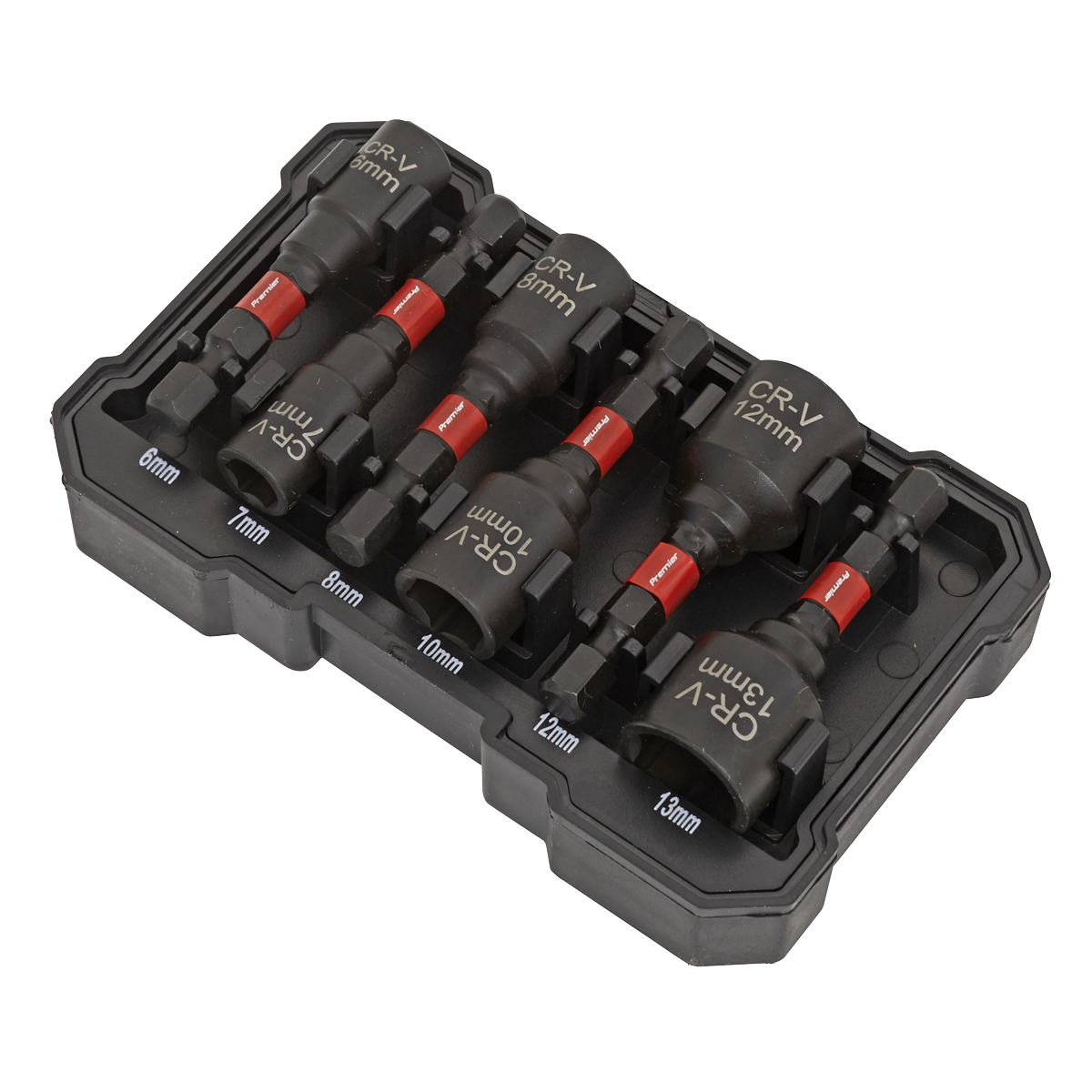 Sealey AK8287 Premier Impact Grade Nut Driver Set 6pc - additional view 3