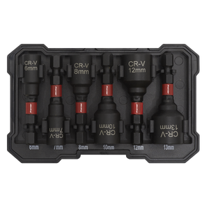 Sealey AK8287 Premier Impact Grade Nut Driver Set 6pc - additional view 4