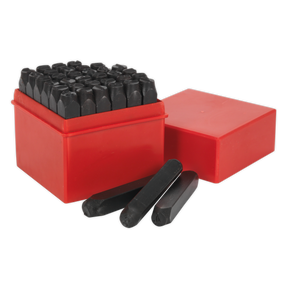 Sealey AK8297 Letter & Number Punch Set 8mm 36pc