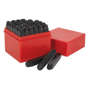 Sealey AK8297 Letter & Number Punch Set 8mm 36pc