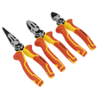 Sealey AK83452 Premier High Leverage Pliers Set 3pc - VDE Approved