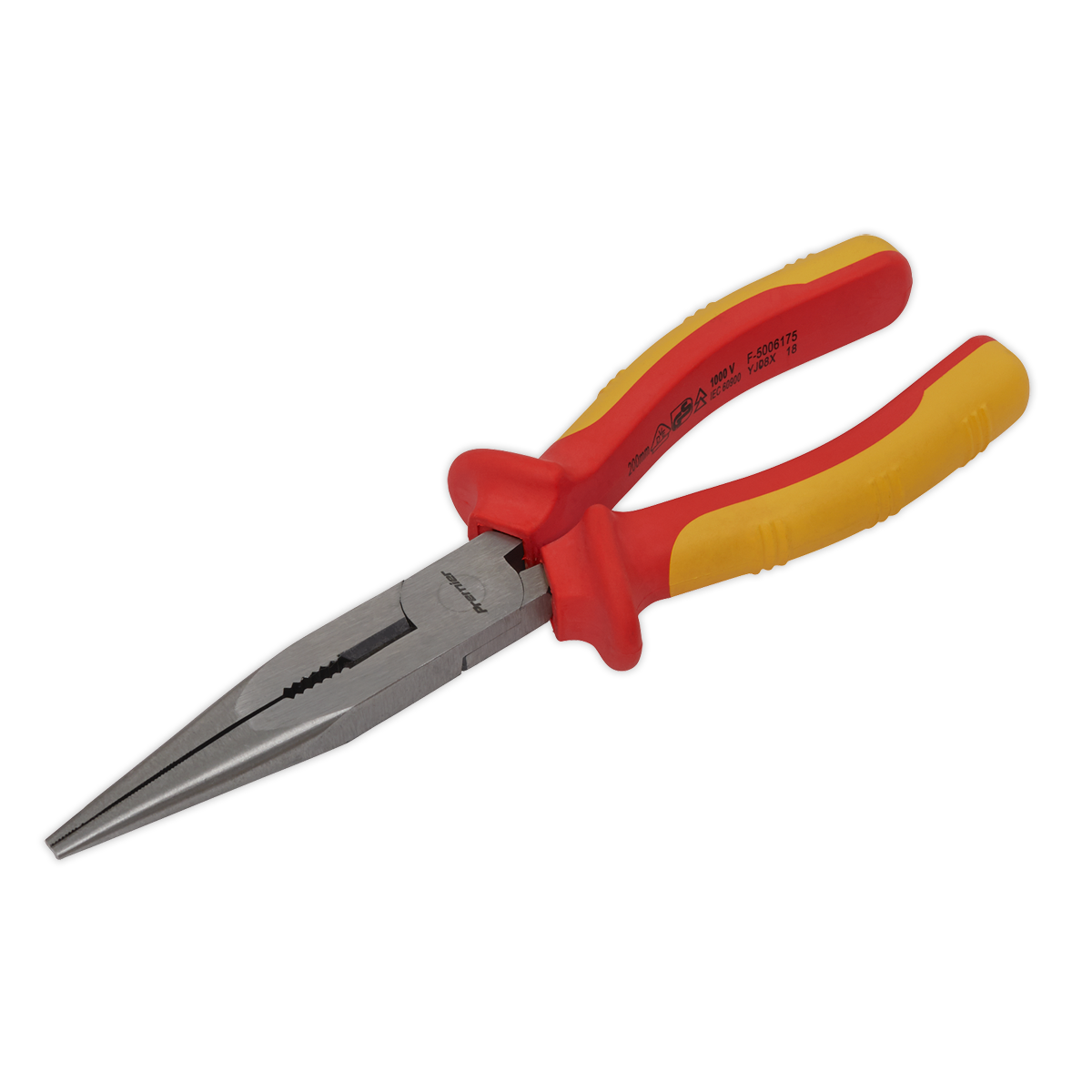 Sealey AK83457 Premier Long Nose Pliers 200mm - VDE Approved