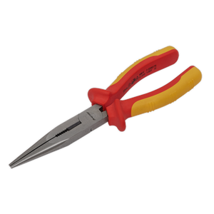 Sealey AK83457 Premier Long Nose Pliers 200mm - VDE Approved