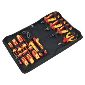 Sealey AK83463 Screwdriver, Pliers & Scissor Set 12pc - VDE Approved