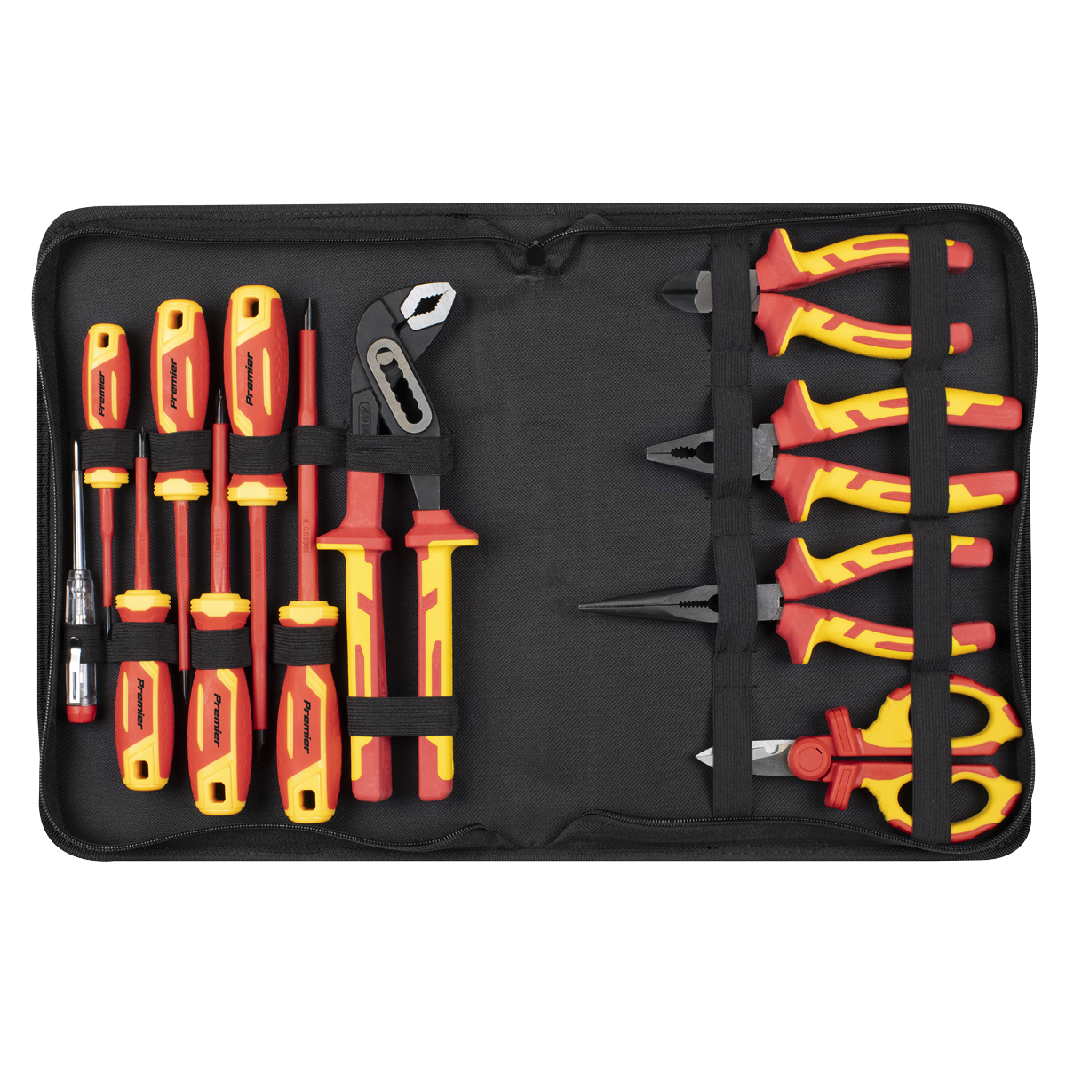 Sealey AK83463 Screwdriver, Pliers & Scissor Set 12pc - VDE Approved - additional view 4