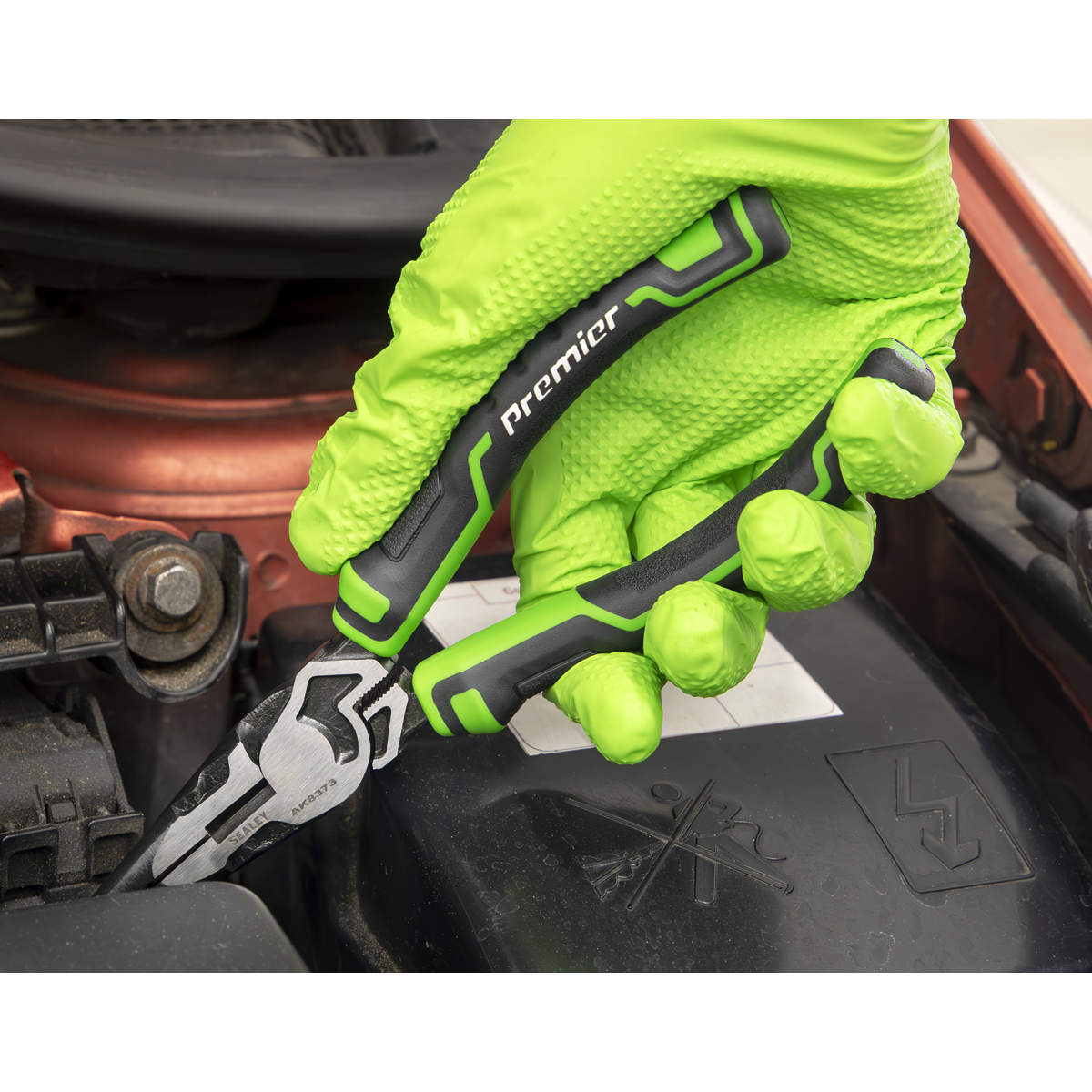 Sealey AK8376HV Premier High Leverage Pliers Set 3pc - Green - additional view 10