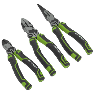 Sealey AK8376HV Premier High Leverage Pliers Set 3pc - Green - additional view 2