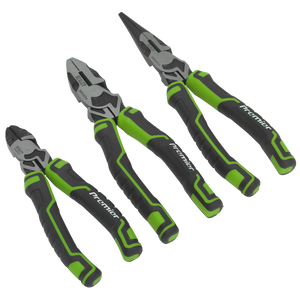 Sealey AK8376HV Premier High Leverage Pliers Set 3pc - Green - additional view 3