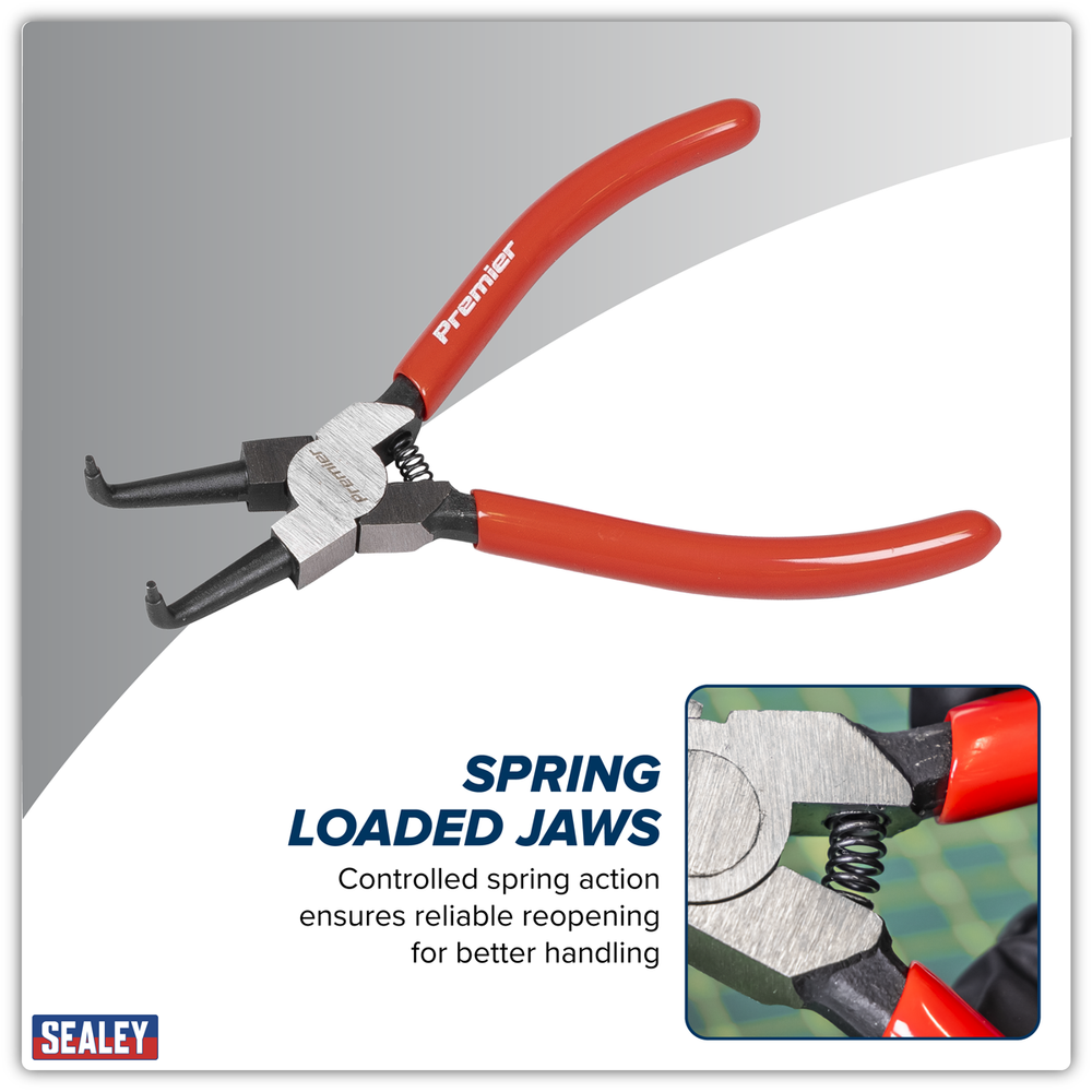 Sealey AK84533 Premier Circlip Pliers Internal Bent Nose 140mm - additional view 10