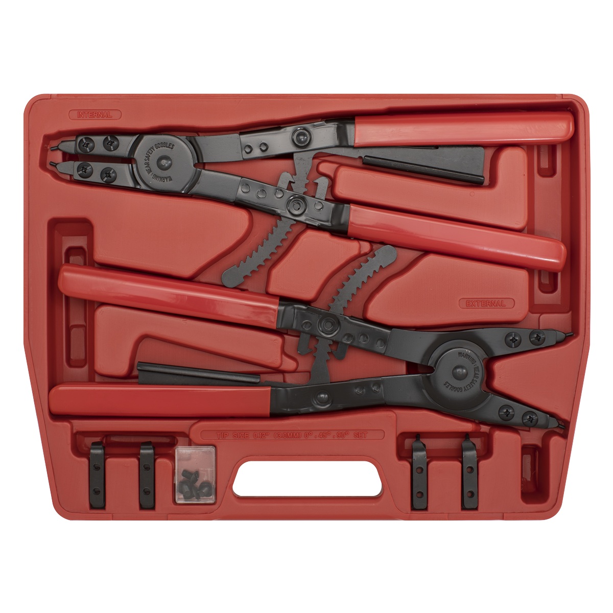 Sealey AK8501 Premier Heavy-Duty Circlip Pliers Set Internal/External 400mm - additional view 2