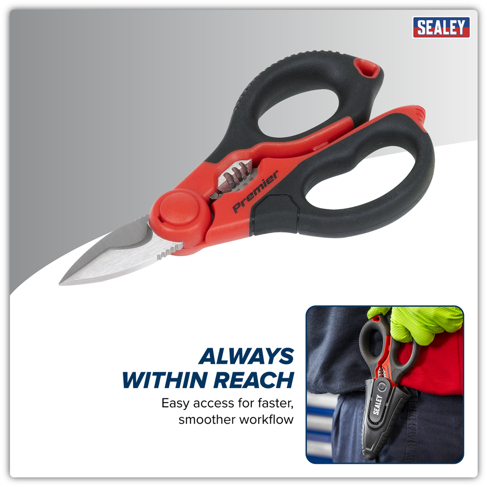 Sealey AK8528 Premier Heavy-Duty Electrician's Shears 160mm - additional view 18