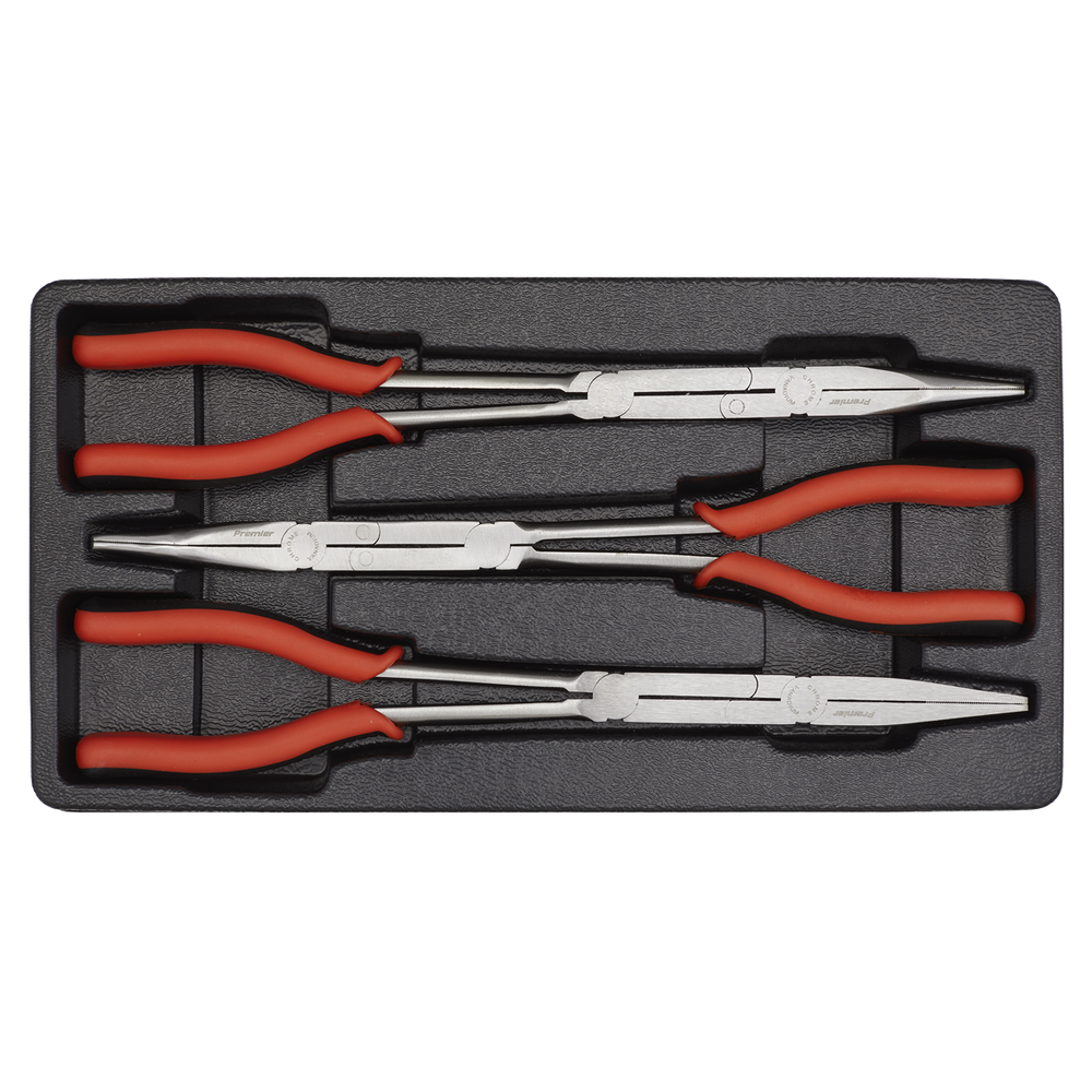 Sealey AK8580 Premier Long Double Joint Pliers Set 335mm 3pc - additional view 3