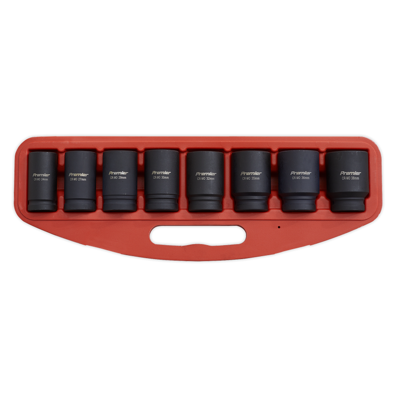 Sealey AK885 Premier Deep Impact Socket Set 3/4"Sq Drive 8pc - additional view 6