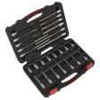 Sealey AK89002 Premier Platinum Spline Socket Bit Set 3/8"Sq Drive 26pc
