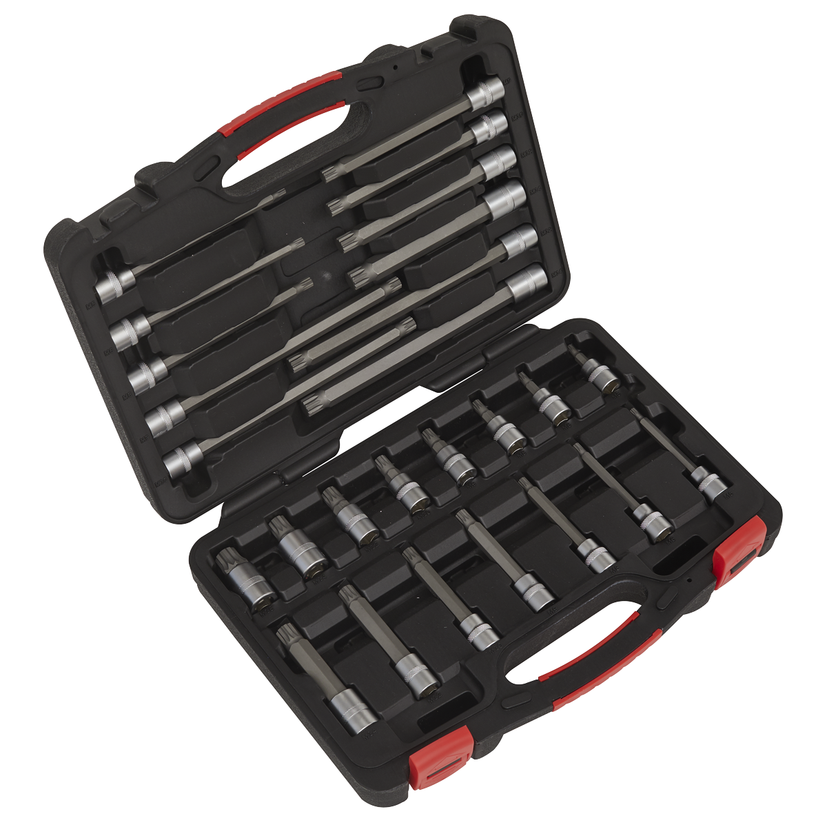 Sealey AK89002 Premier Platinum Spline Socket Bit Set 3/8"Sq Drive 26pc