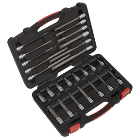 Sealey AK89002 Premier Platinum Spline Socket Bit Set 3/8"Sq Drive 26pc