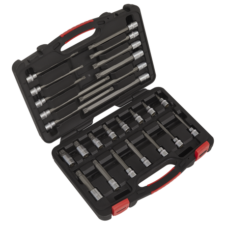 Sealey AK89002 Premier Platinum Spline Socket Bit Set 3/8"Sq Drive 26pc