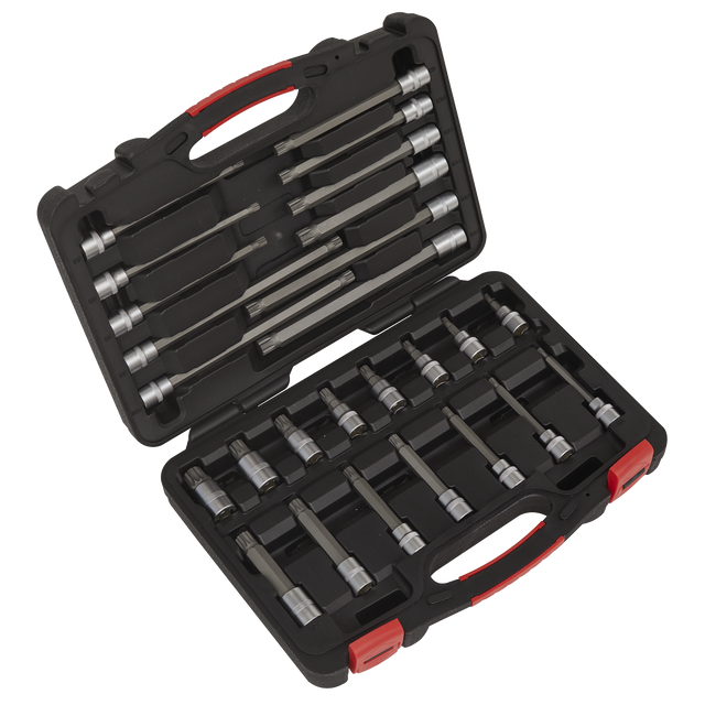 Sealey AK89002 Premier Platinum Spline Socket Bit Set 3/8"Sq Drive 26pc