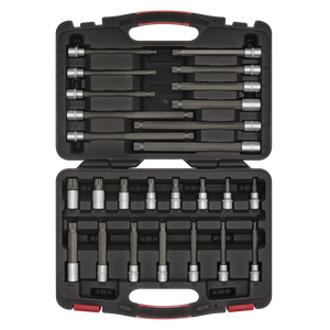 Sealey AK89002 Premier Platinum Spline Socket Bit Set 3/8"Sq Drive 26pc - additional view 2
