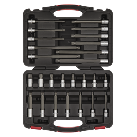 Sealey AK89002 Premier Platinum Spline Socket Bit Set 3/8"Sq Drive 26pc - additional view 2