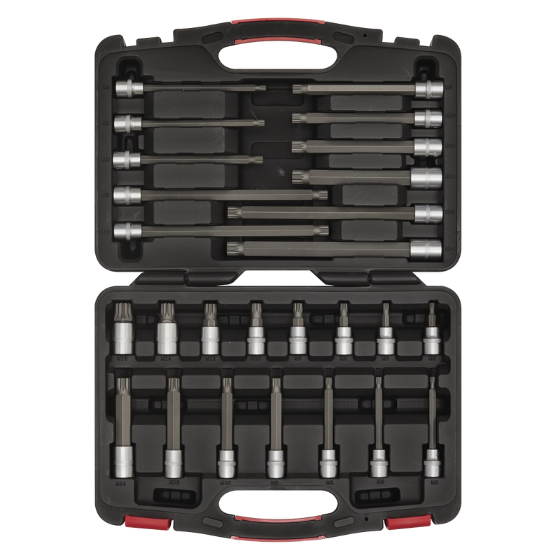 Sealey AK89002 Premier Platinum Spline Socket Bit Set 3/8"Sq Drive 26pc - additional view 2