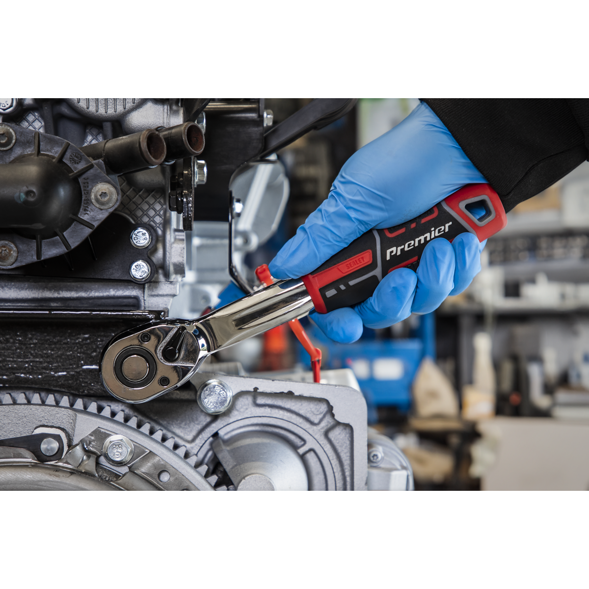 Sealey AK8939 Premier Pear-Head Offset Ratchet Wrench with Flip Reverse 1/2"Sq Drive - additional view 6