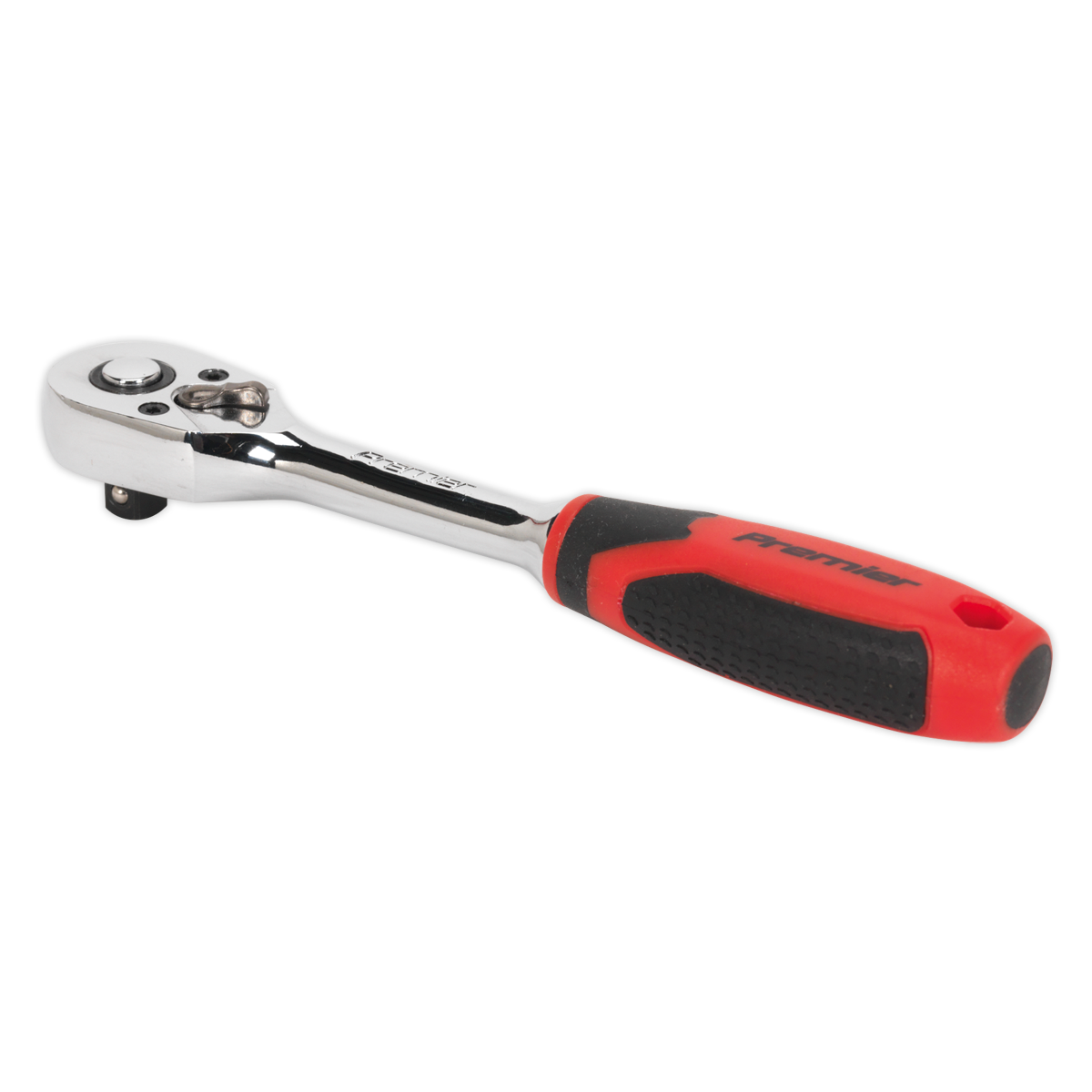 Sealey AK8946 Premier Pear-Head Ratchet Wrench with Flip Reverse 1/4"Sq Drive