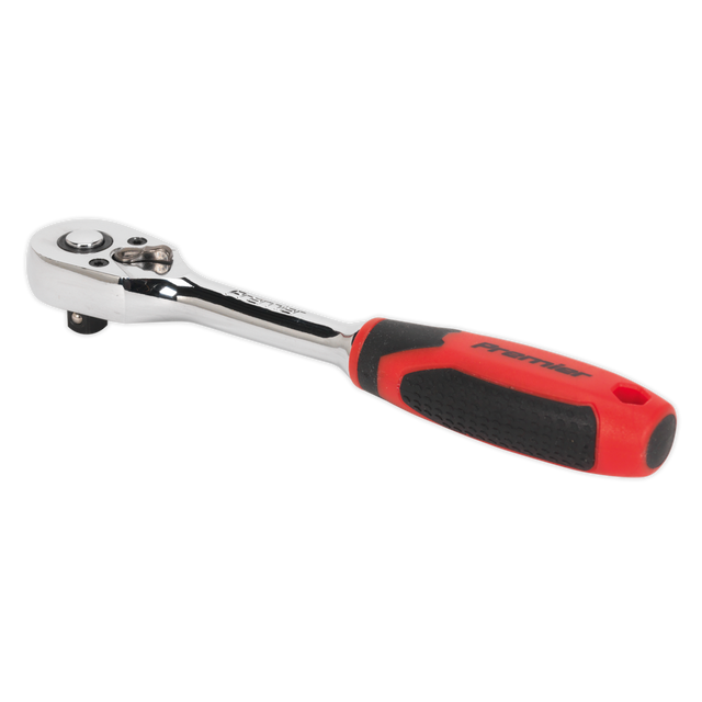 Sealey AK8946 Premier Pear-Head Ratchet Wrench with Flip Reverse 1/4"Sq Drive