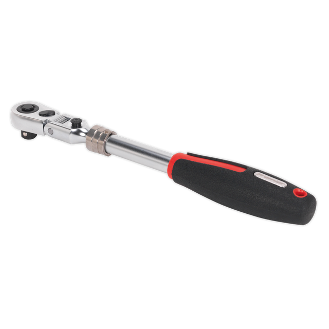 Sealey AK8983 Premier Platinum Locking Flexi-Head Extendable Ratchet Wrench 3/8"Sq Drive